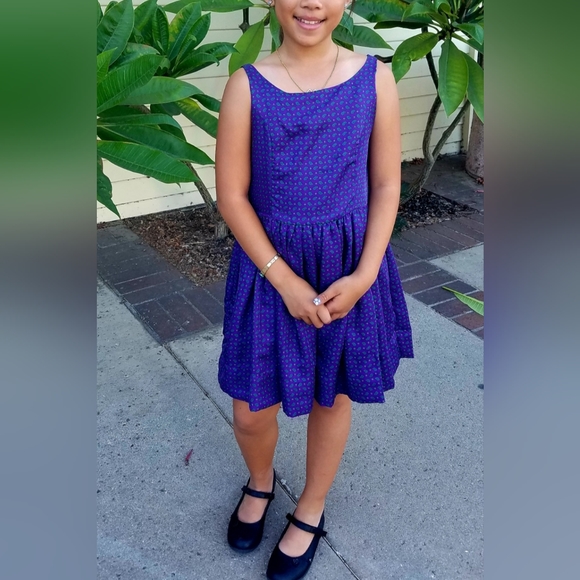 Ralph Lauren Designer Vintage Girls Sleeveless Summer Spring Dress - Size 12 - Picture 4 of 5